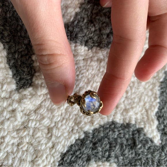 Dreamy Handmade Moon Stone Ring 🌙 - Picture 3 of 7